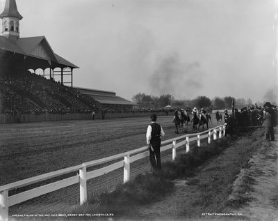 Finish of the One Mile Race, Derby Day 1901, Louisville, Kentucky, 1901 by Detroit Publishing Co.